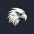 Elegant Eagle Logo On Black Background Royalty Free Stock Photo