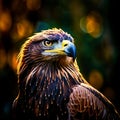 Bald Eagle Head Shot. American bald eagle front view and head shot Royalty Free Stock Photo