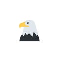 Bald eagle icon illustration emoji Royalty Free Stock Photo