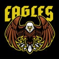 Bald eagle mascot sport logo Royalty Free Stock Photo