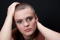 Bald girl 02 Royalty Free Stock Photo