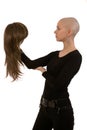 Bald girl Royalty Free Stock Photo