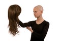 Bald girl Royalty Free Stock Photo