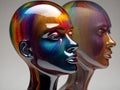bald glass sculpture
