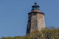 Bald Head Island Lighthouse in daylight Royalty Free Stock Photo