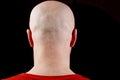 Bald head middle-aged man Royalty Free Stock Photo