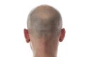 Bald man head on the back Royalty Free Stock Photo