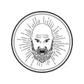 bald man with beard