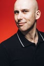 Bald man portrait Royalty Free Stock Photo
