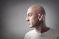 Bald man profile Royalty Free Stock Photo