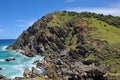 Bald rocky headland at Byron Bay Royalty Free Stock Photo