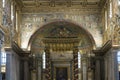 The baldacchino, mosaics of triumphal arch and the apse in the Basilica of Saint Mary Major Royalty Free Stock Photo