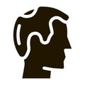 Balding Man Profile Icon Vector Glyph Illustration