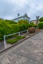 Baldwin street - the world\'s steepest street, in Dunedin, new Zealand Royalty Free Stock Photo