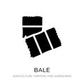 bale icon in trendy design style. bale icon isolated on white background. bale vector icon simple and modern flat symbol for web