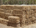 Bale Of Straw. Isolated Royalty Free Stock Photo