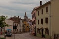 View of the Istrian town Bale - Villa, Istria. Croatia