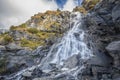 Balea Cascada waterfall in Fagaras mountains, Romania