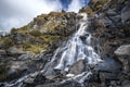 Balea Cascada waterfall in Fagaras mountains, Romania