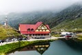 Balea lake in summer season