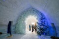 BALEA, ROMANIA - JANUARY 27 2017 - Ice hotel in the frozen Balea Lake in the Fagaras mountains, Romania