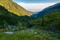 Balea stream of fagaras mountains Royalty Free Stock Photo