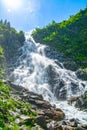 Balea waterfall, Carpathians, Romania Royalty Free Stock Photo