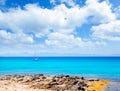 Balearic Formentera island in Escalo beach Royalty Free Stock Photo