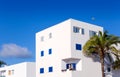 Balearic Formentera island white houses Royalty Free Stock Photo