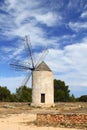 Balearic islands windmill wind mills Spain Royalty Free Stock Photo