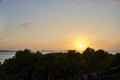 Balearic sunset from La Savina in Formentera with Es Vedra of Ibiza in background