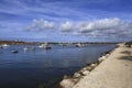 The Baleeira Port on a sunny day in Sagres city, Portugal Royalty Free Stock Photo