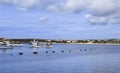 The Baleeira Port on a sunny day in Sagres city, Portugal Royalty Free Stock Photo