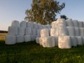 Bales of straw/ silage Royalty Free Stock Photo