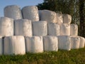 Bales of straw/ silage Royalty Free Stock Photo