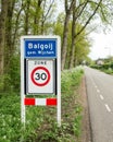 Balgoij (municipality of Wijchen) location sign Royalty Free Stock Photo