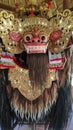 Barong and Rangda used in Bali traditional religious dance