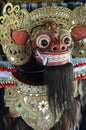 Barong and Rangda used in Bali traditional religious dance Royalty Free Stock Photo