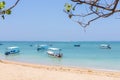 Bali Beach with boats