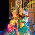 Bali dancers performing Ramayana Ballet at Ubud Royal Palace in Ubud, Bali, Indonesia