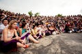 BALI - DECEMBER 30: spectators at traditional Balinese Kecak dan