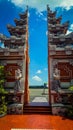 Bali domestic airport welcome gate