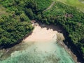 Bali Hidden Secret Tropical Beach Aerial Royalty Free Stock Photo