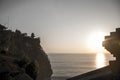 Bali holy Uluwatu Temple coastline ocean sunset 4 Royalty Free Stock Photo