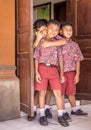 Balinese pripary school pupils