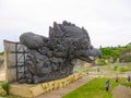 Bali, Indonesia - December 27, 2008: The giant monument of Garuda, a mystical bird