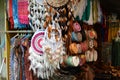 Colorful handcrafts for sale in market at Bali,Indonesia