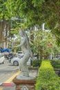 Balinese traditional dancers statue near Ubud at a street, Bali, Indonesia Royalty Free Stock Photo