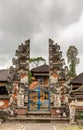 Split gate at Ulun Danu Beratan Temple complex, Bedoegoel, Bali Indonesia