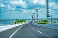 Bali, Indonesia. Jalan Tol Bali Mandara bridge over the ocean